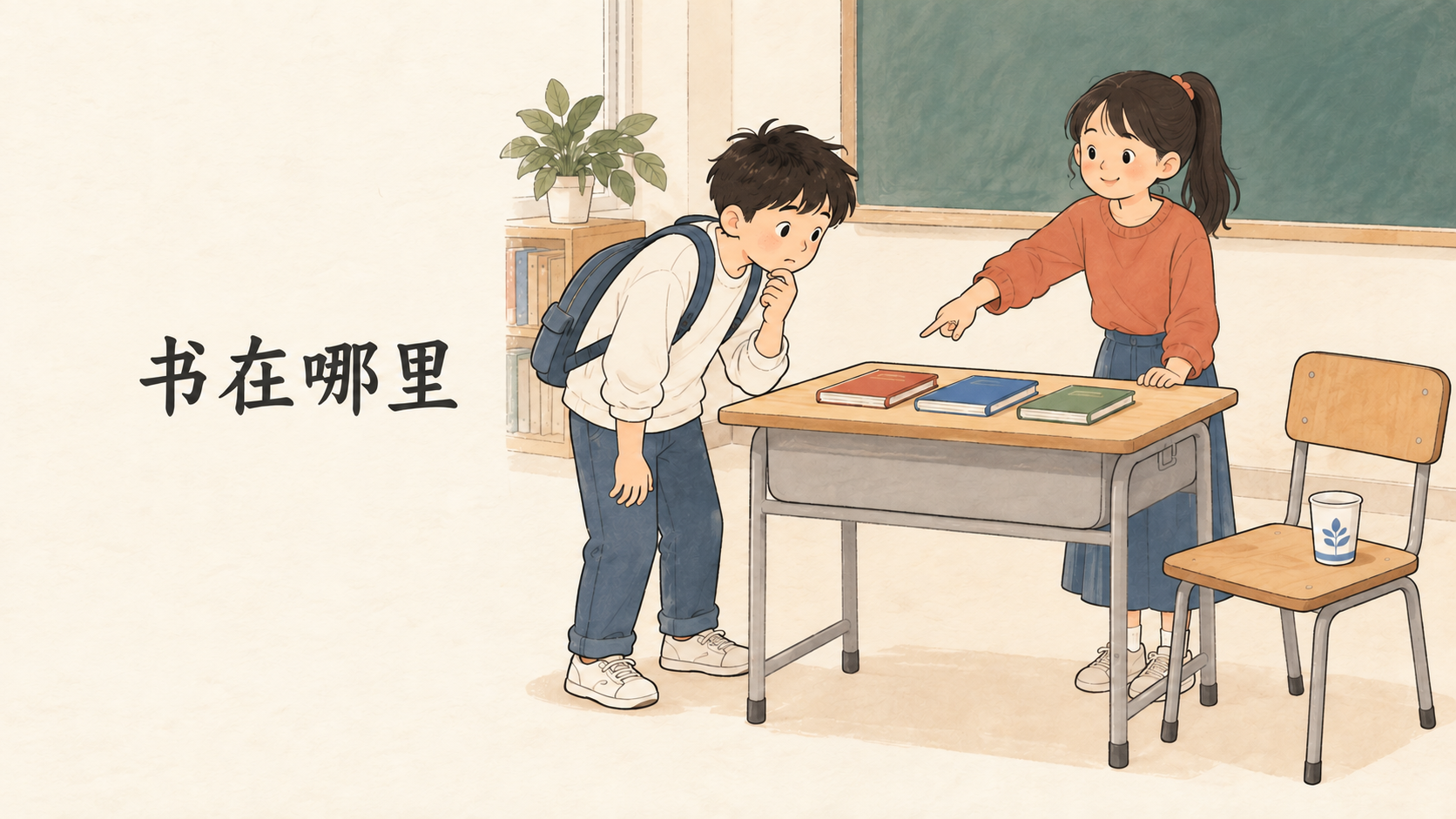 Where is the book? – Xiaolin and Xiaoyu