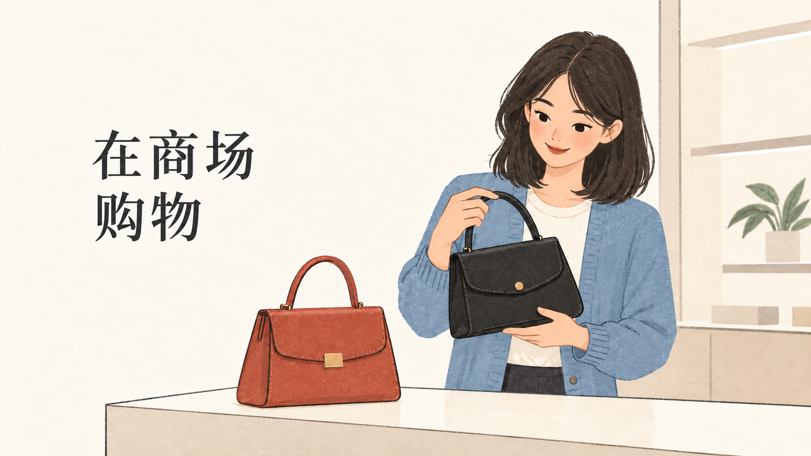 Shopping at the Mall: Xiao Lin and Xiao Yu