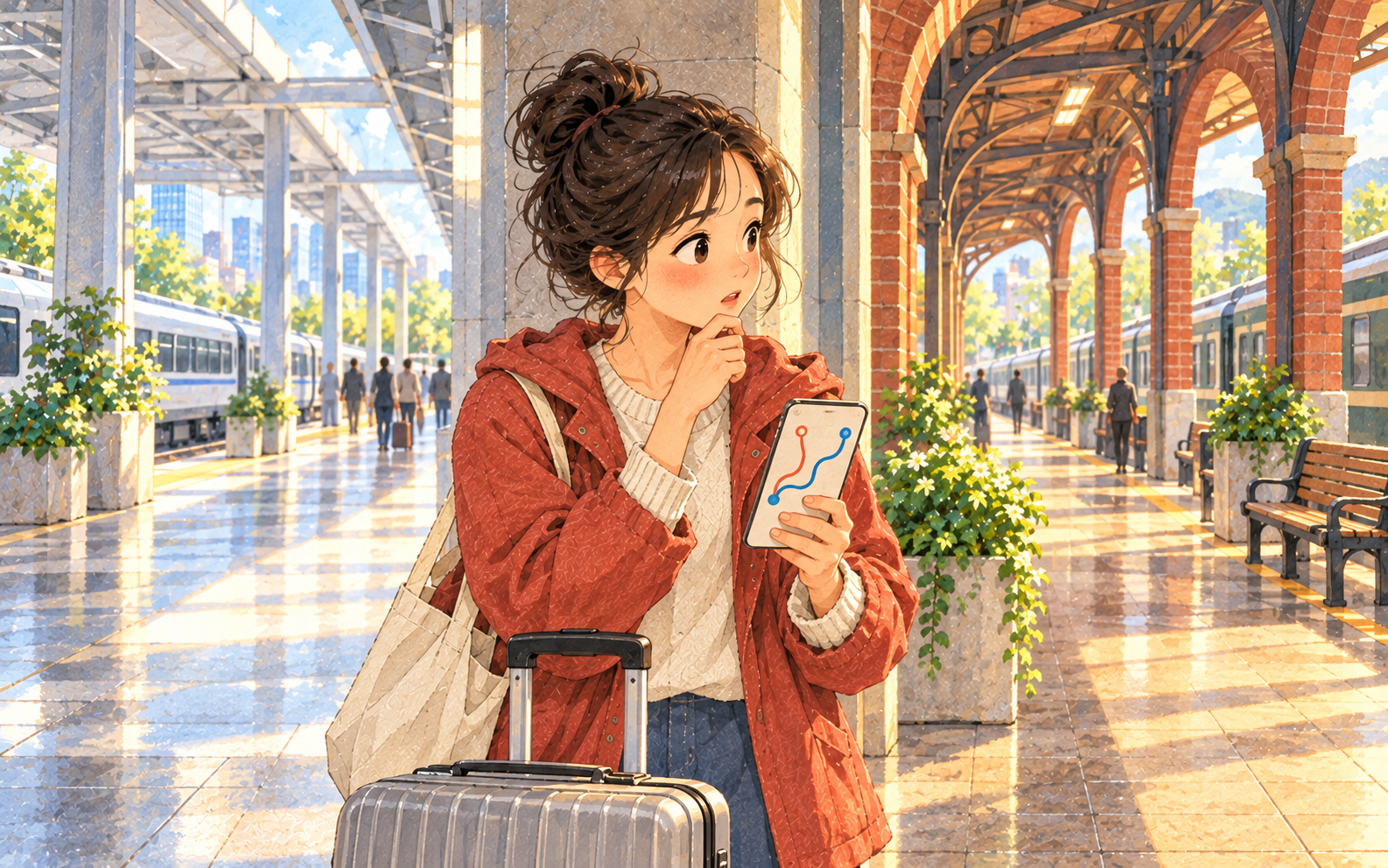 Changing Routes After a Delay