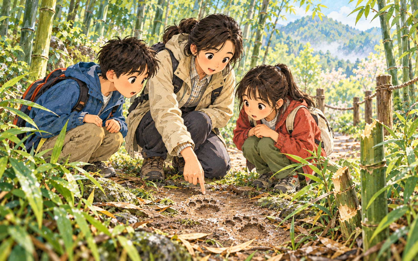 Tracks in the Bamboo Forest