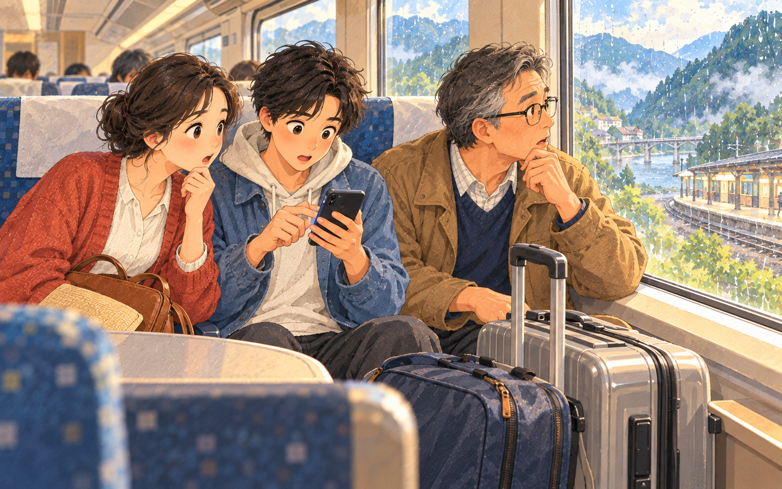 A train that changes plans