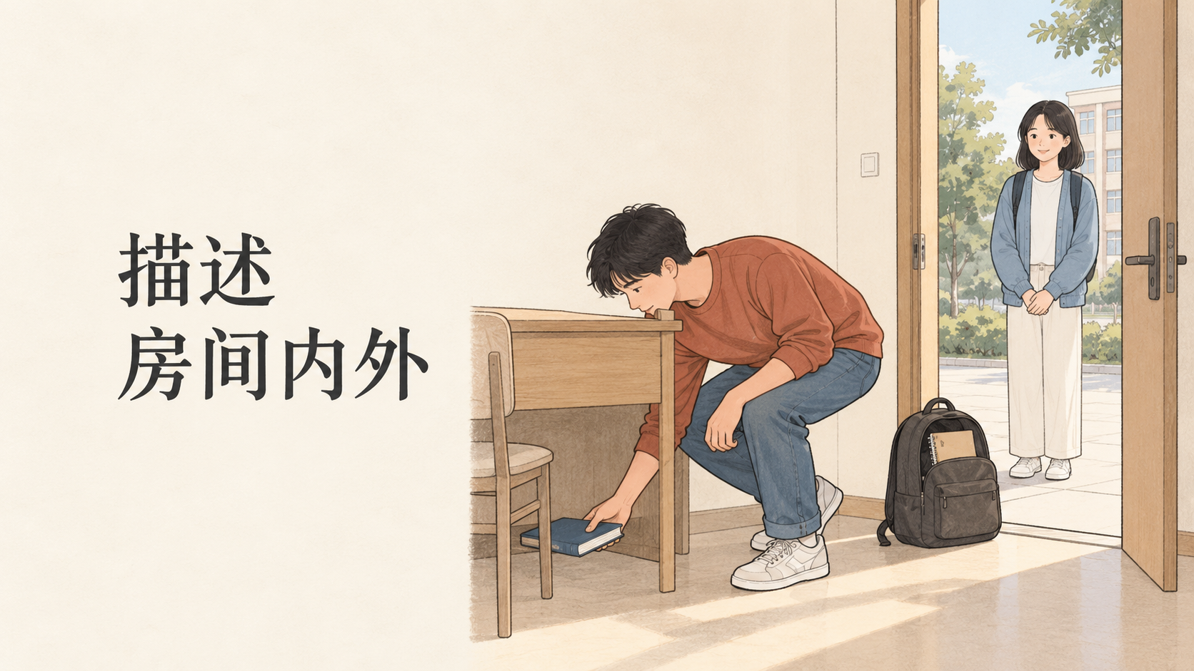 Describing Inside and Outside of a Room: Xiao Lin and Xiao Yu