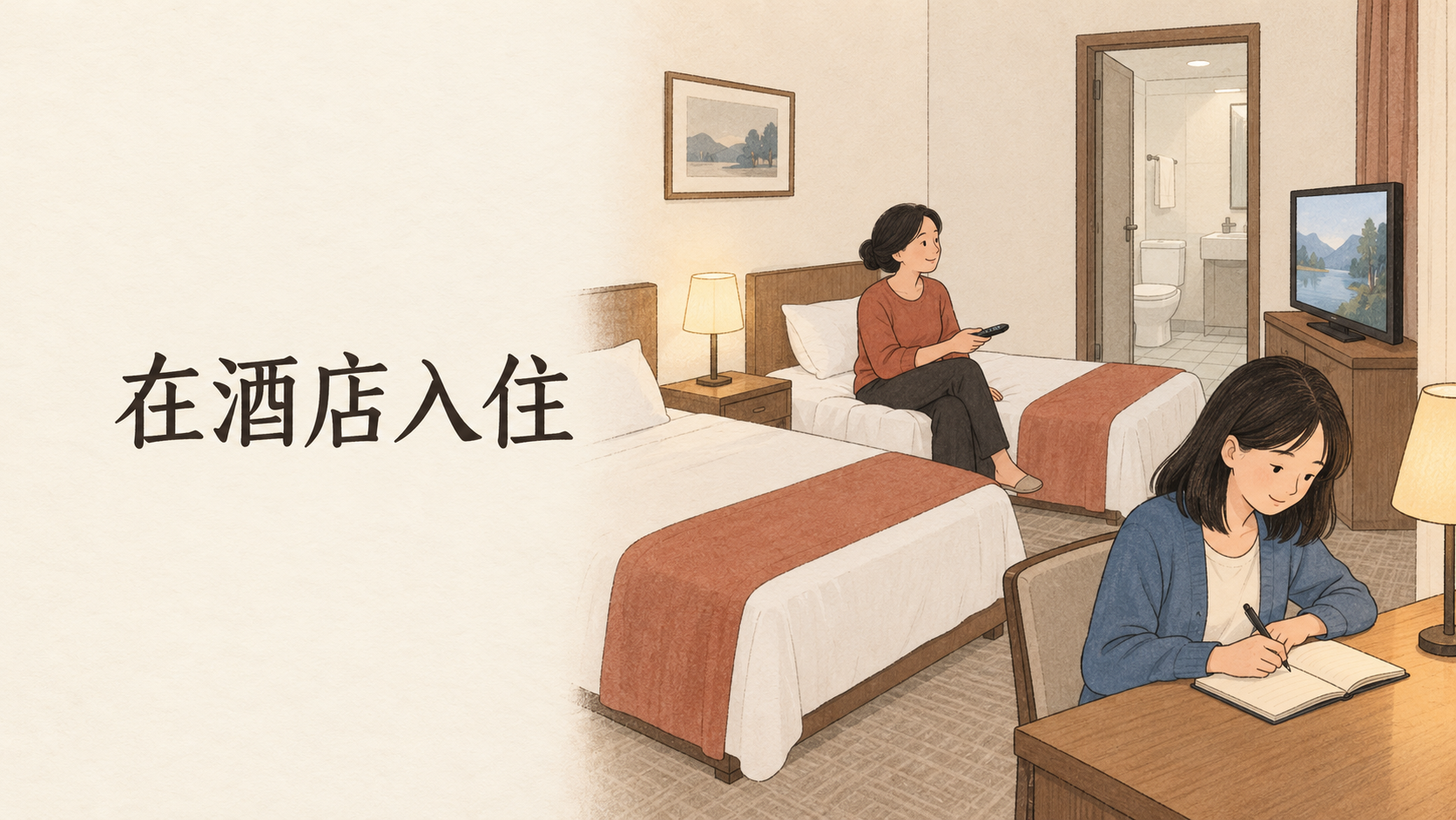Checking into a Hotel: Xiao Lin and Xiao Yu