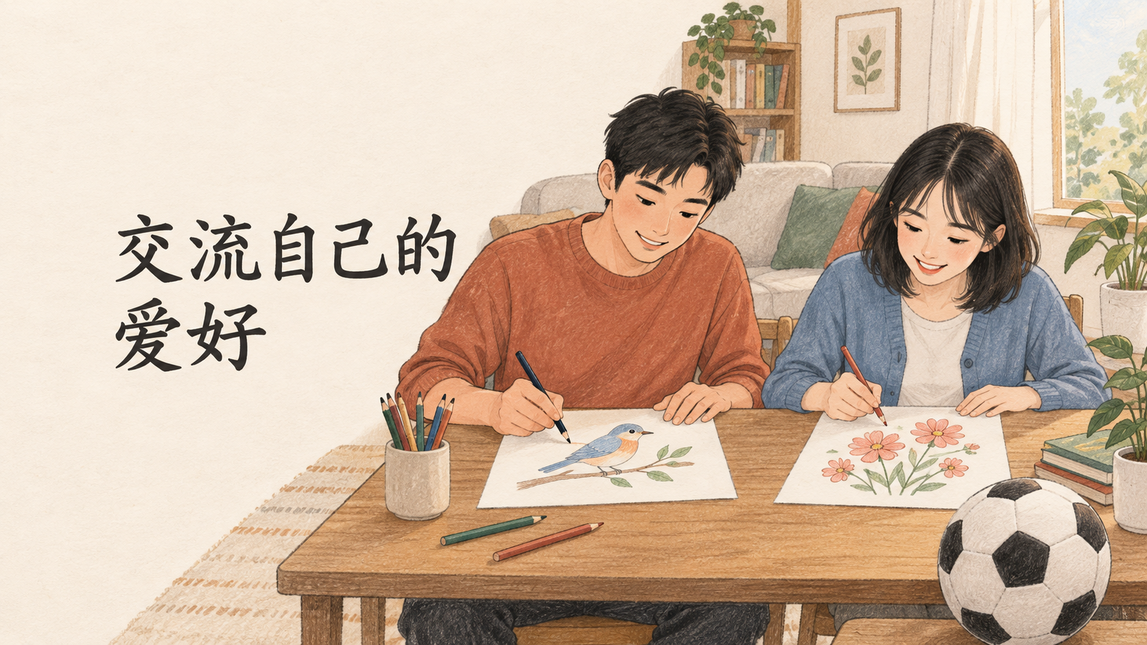 Communicating One's Hobbies: Xiao Lin and Xiao Yu