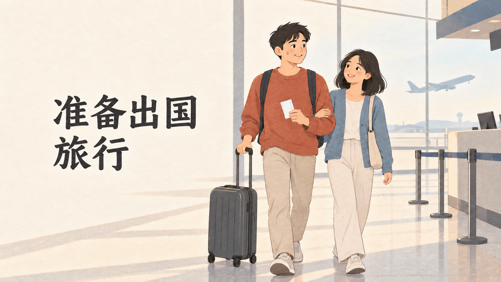 Preparing for an Overseas Trip: Xiao Lin and Xiao Yu